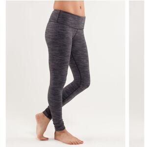 Lululemon Athletica Wunder Under Leggings We Are From Space Black Combo Size 4